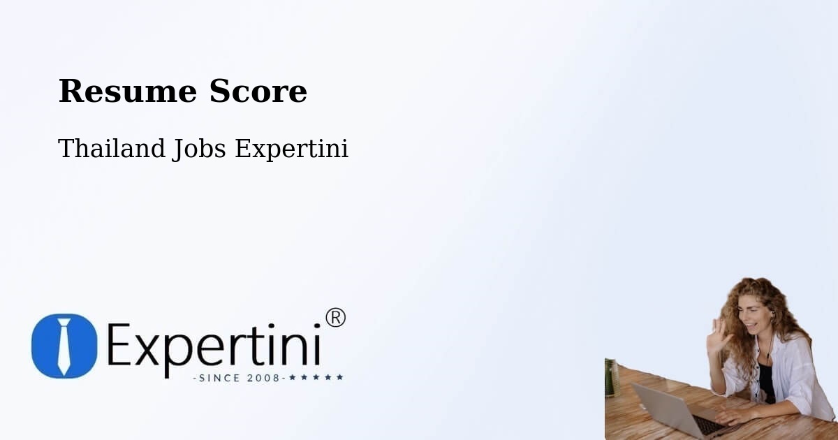 Resume Score - Thailand Jobs Expertini